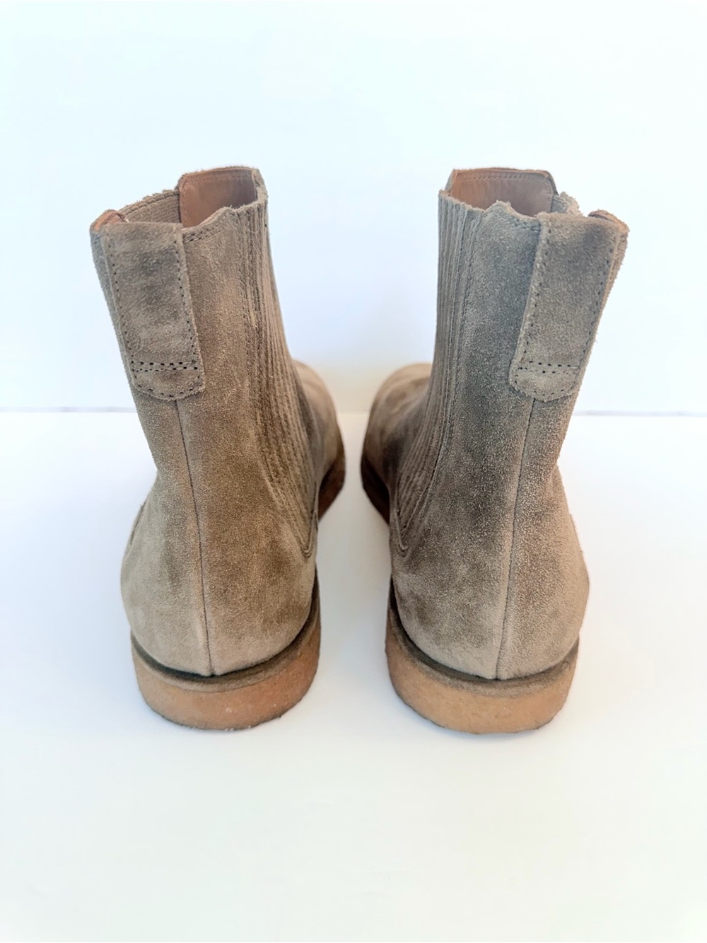 Vince Carmine sport suede Chelsea boots in taupe, size 10 - Picture 4 of 7